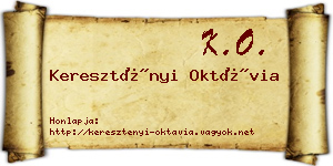 Keresztényi Oktávia névjegykártya